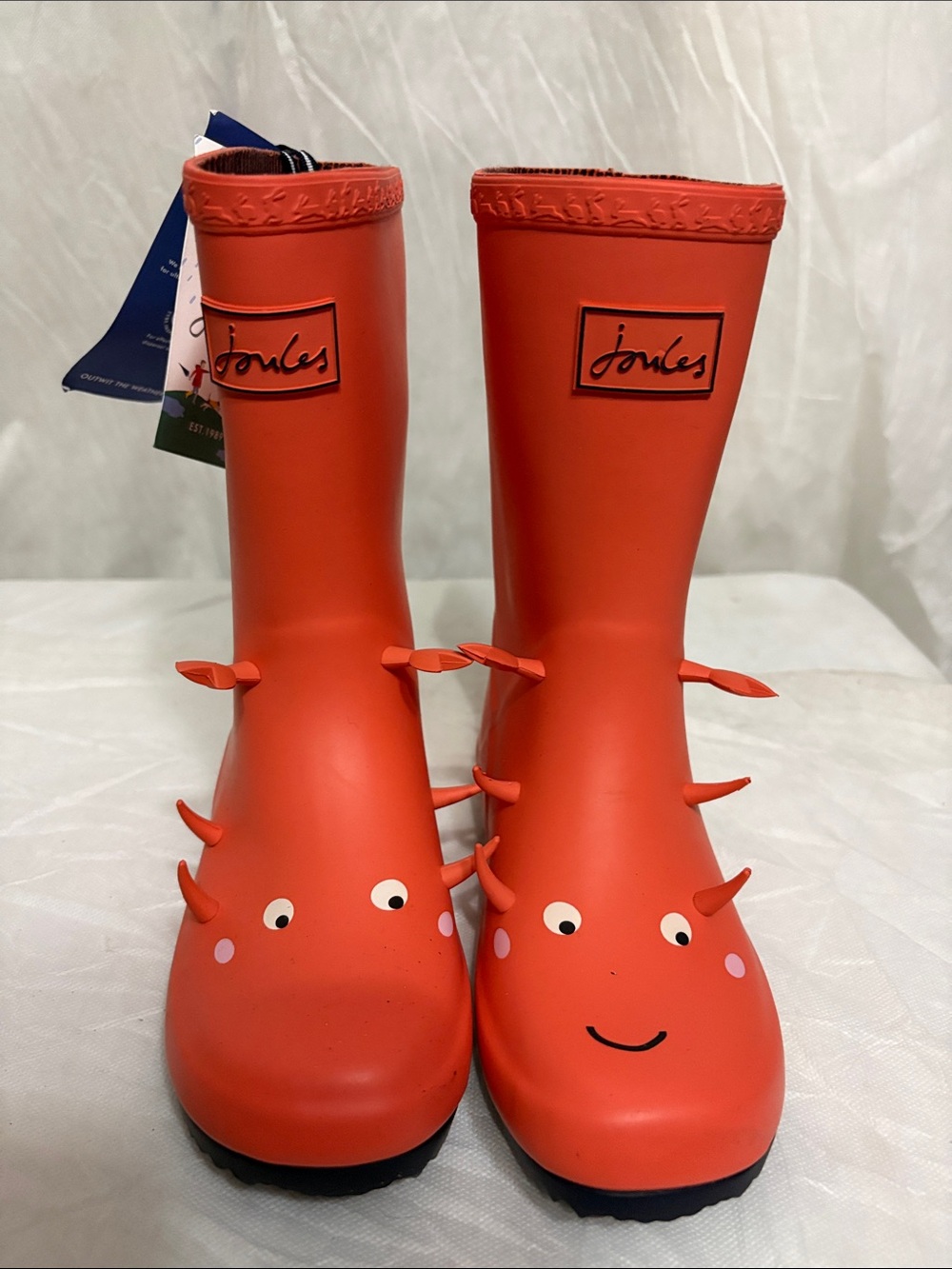 Joules Kids Rain Boots size US 1 NWT